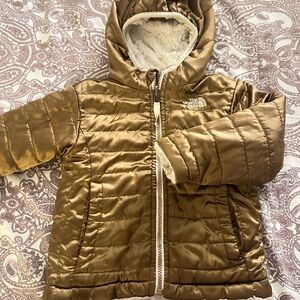 The North Face Gold Puffer Jacket